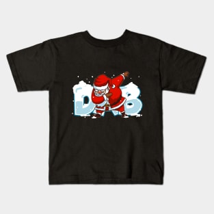 Dabbing Santa Christmas Tshirt Gift Dab Santa Claus T-Shirt White Kids T-Shirt